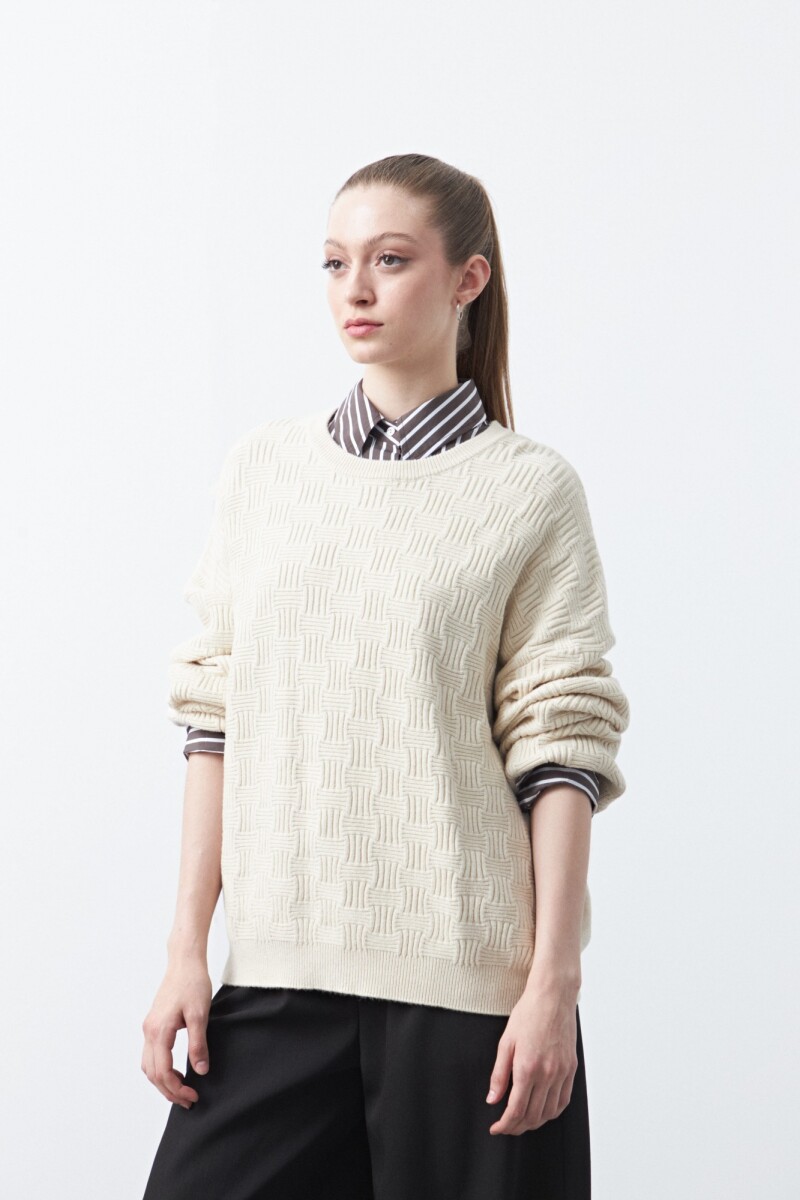 SWEATER CHESS Crudo