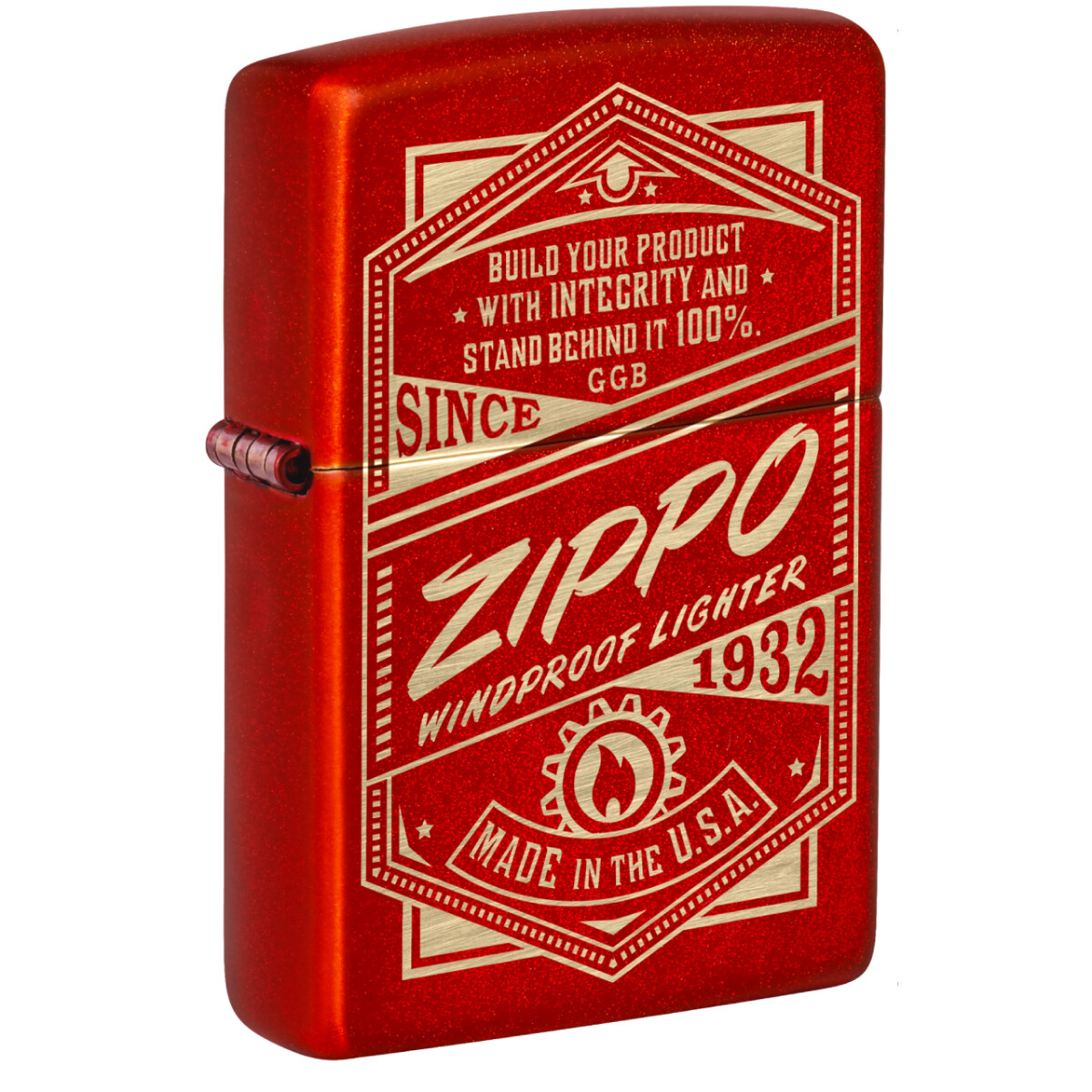 Encendedor ZIPPO 48620 C/Diseño Rojo 