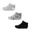 Medias Miss Carol trainer Gris - Negro - Blanco