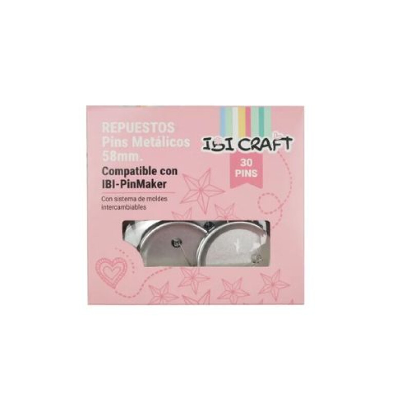 Set de 30 Pines Ibi Craft de 58mm Set De 30 Pines Ibi Craft De 58mm