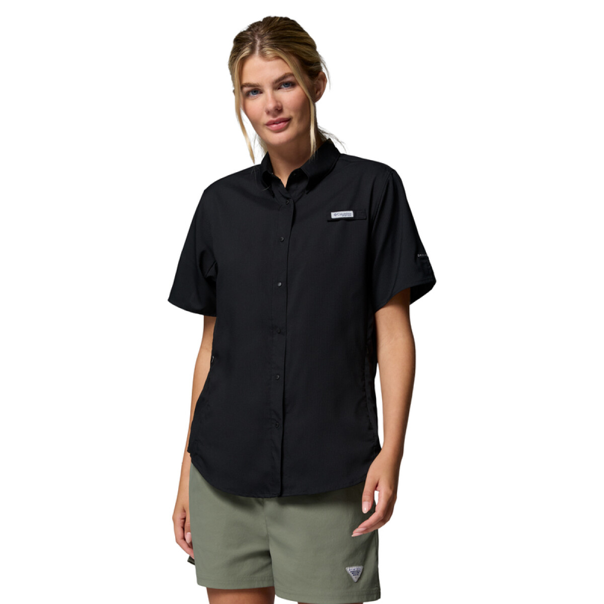 Camisa Tamiami ll SS Mujer - BLACK / SHARK 