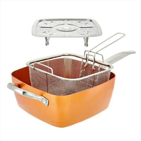 Sartén Olla De Cerámica 4 Piezas Cobre
