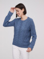 Sweater Focio Azul Grisaceo