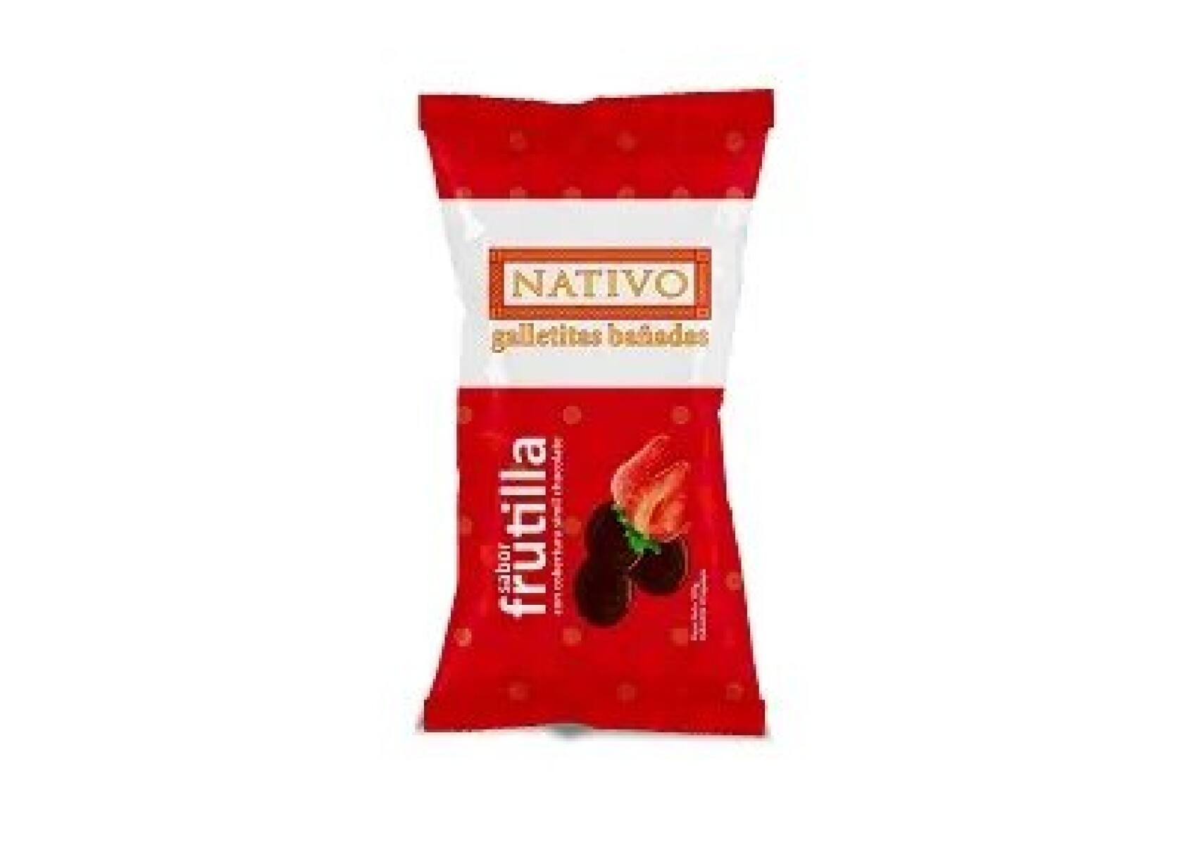 Galletas Bañadas Nativo - Frutilla 