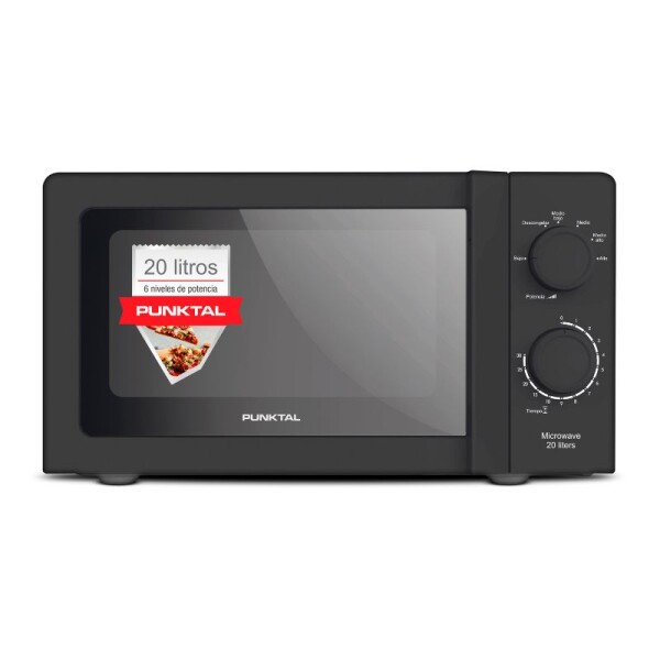 MICROONDAS PUNKTAL 20 LTS PK-2019 - NEGRO MICROONDAS PUNKTAL 20 LTS PK-2019 - NEGRO