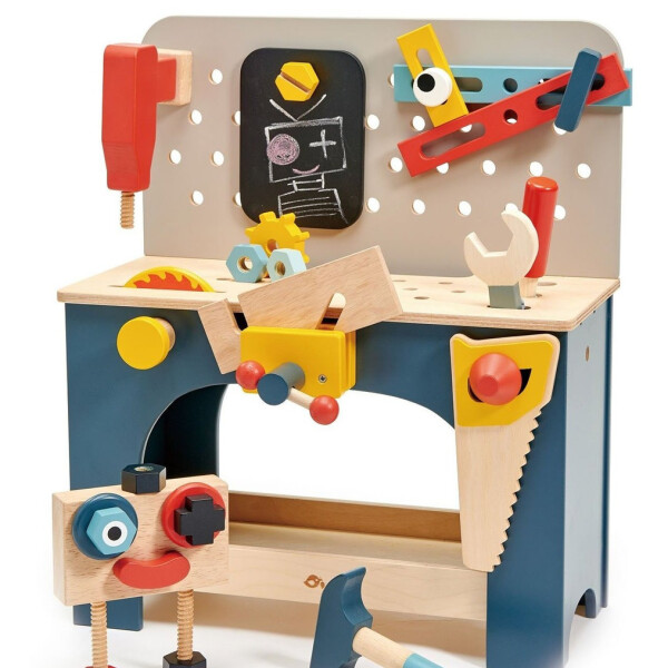 Juguete Mesa Herramientas Tender Leaf Madera Martillo Niños Juguete Mesa Herramientas Tender Leaf Madera Martillo Niños