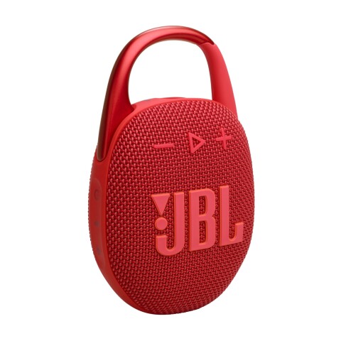 Parlante JBL Clip 5 Negro Bluetooth IP67 15 Horas Ultra Portátil Rojo