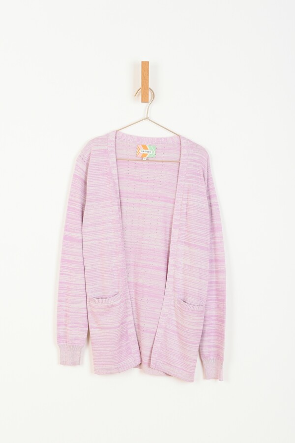 Cardigan Mouline Algodón -s- Lavanda