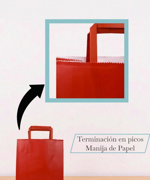 Bolsa lisa acuario 22x10x30 cm ROJO