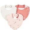 Set x3 baberos bandana carters flores rosa Set x3 baberos bandana carters flores rosa