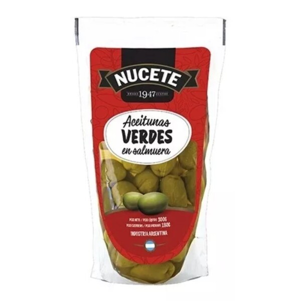 Nucete Aceitunas Verdes Enteras Doypack 180g Nucete Aceitunas Verdes Enteras Doypack 180g