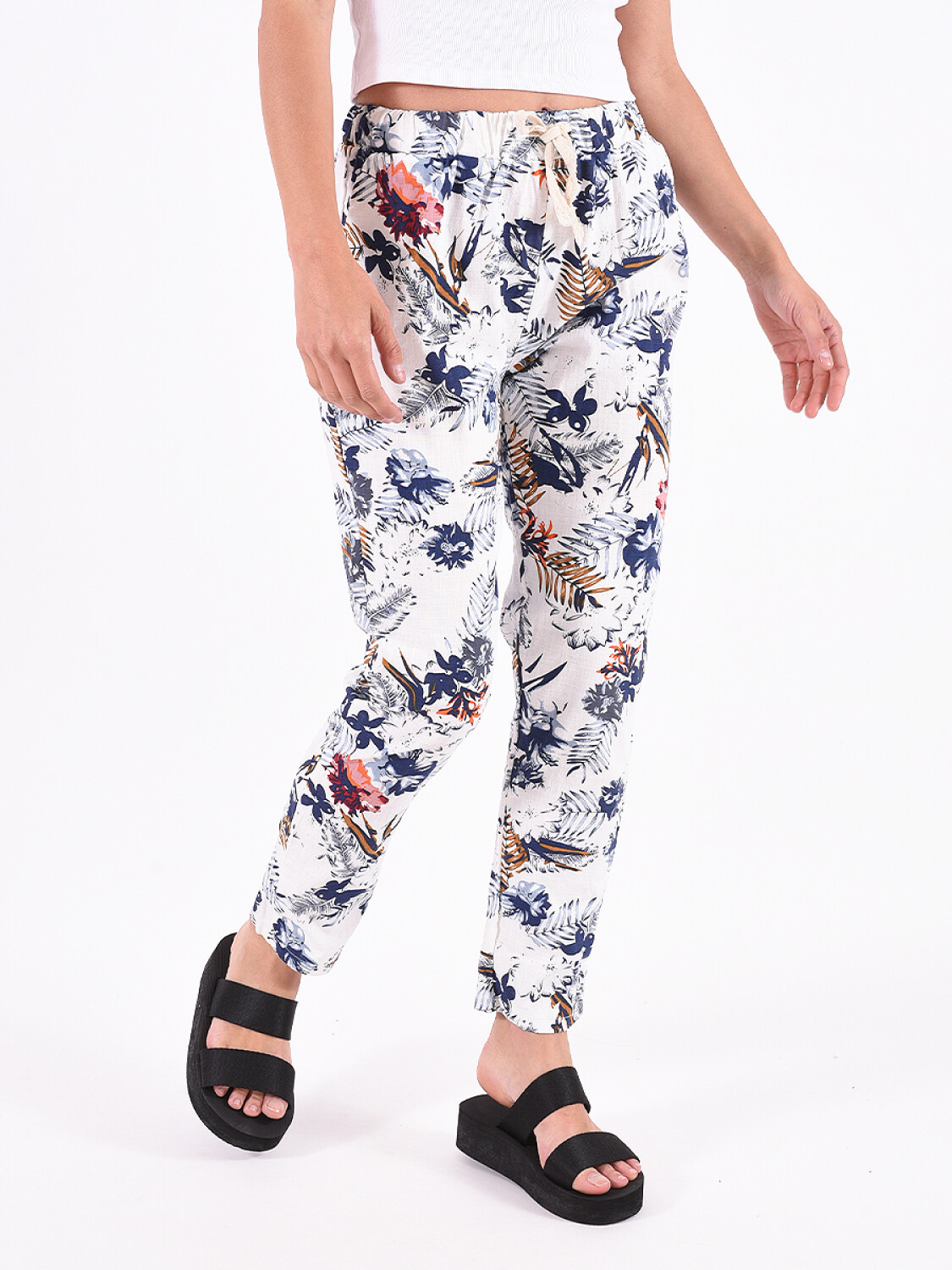Pantalon best sale con flores