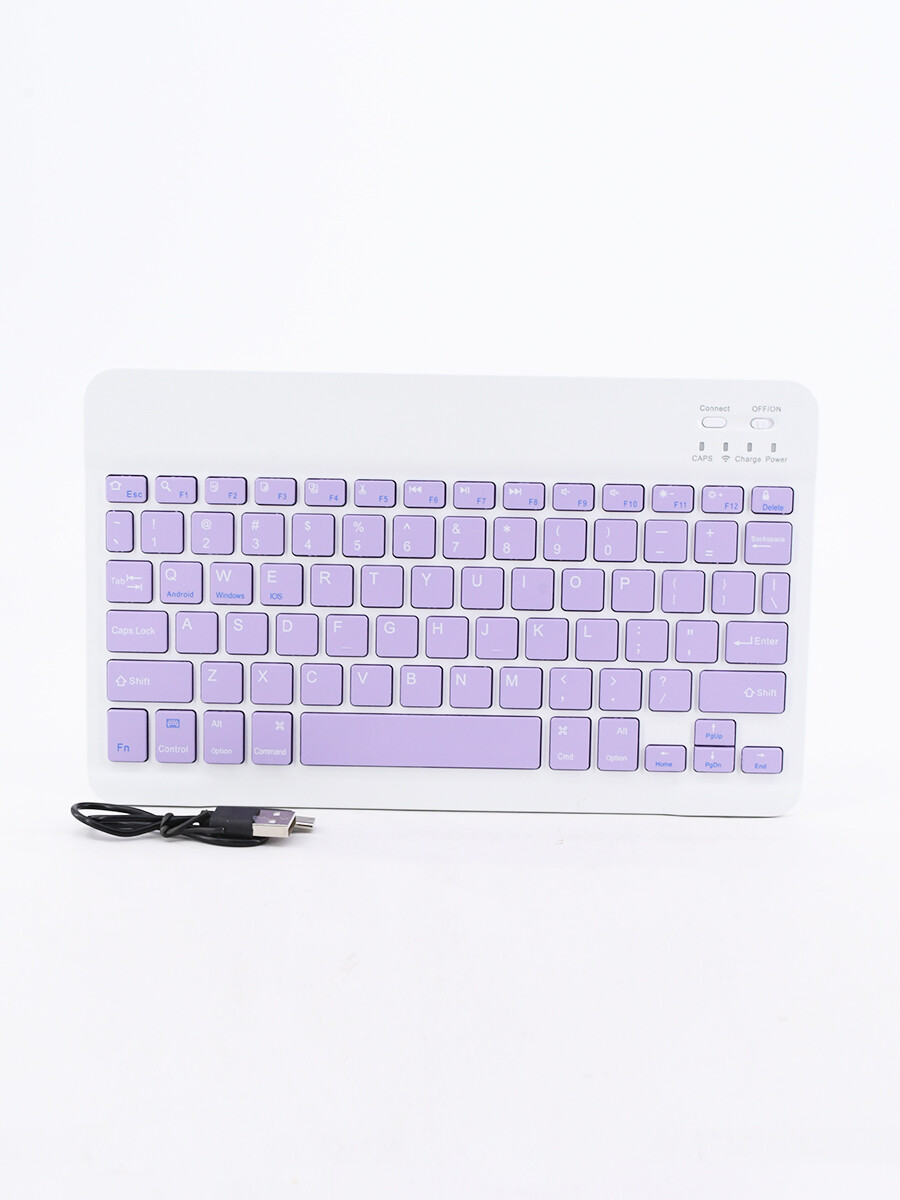 TECLADO INALAMBRICO USB - VIOLETA 