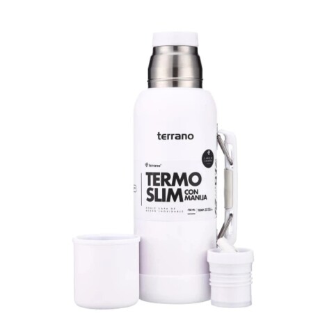 Termo Terrano Slim 750ML Base de Silicona BLANCO