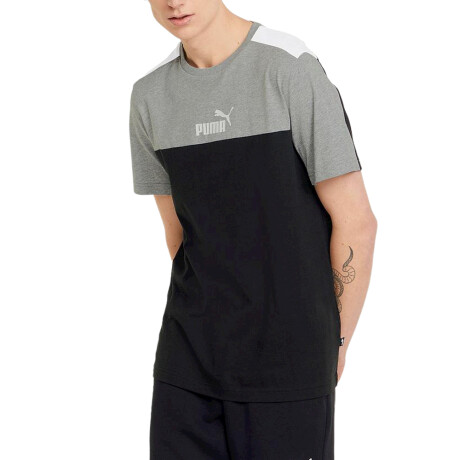 ESS+ Block Tee Black & Grey
