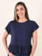 REMERA BASICA POLA AZUL OSCURO