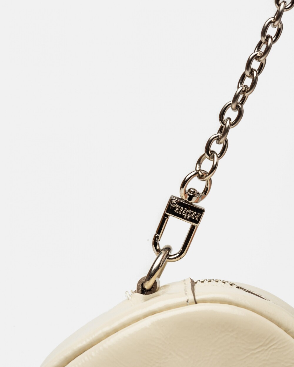 Mini bag Bonnie en cuero charol Natural