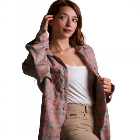 Camisa Viyela Dama Rosa
