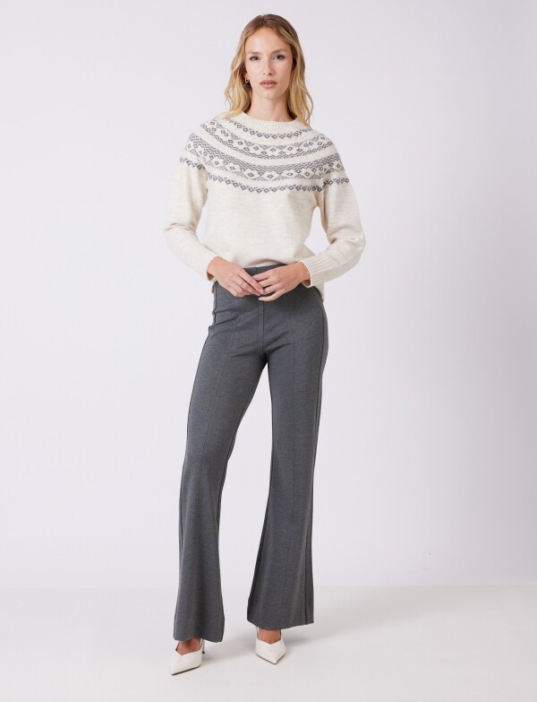 Pantalon Pespunte GRIS