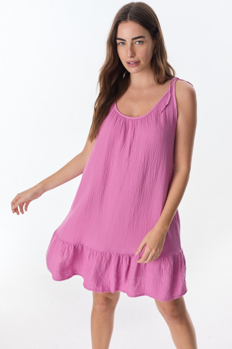 Vestido Nova Rosa Chicle