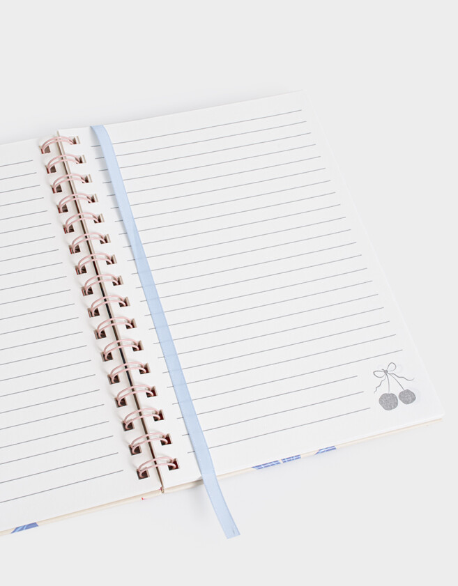 Anotadores Cuadernos y Memos Estampados Cuaderno A5 Estampado Moños Y Cherries - Combinacion Multicolor
