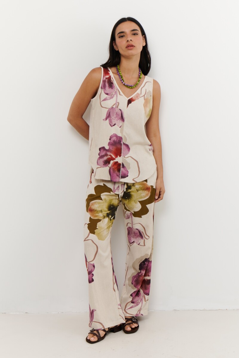 MUSCULOSA LINO TULIP VERDE