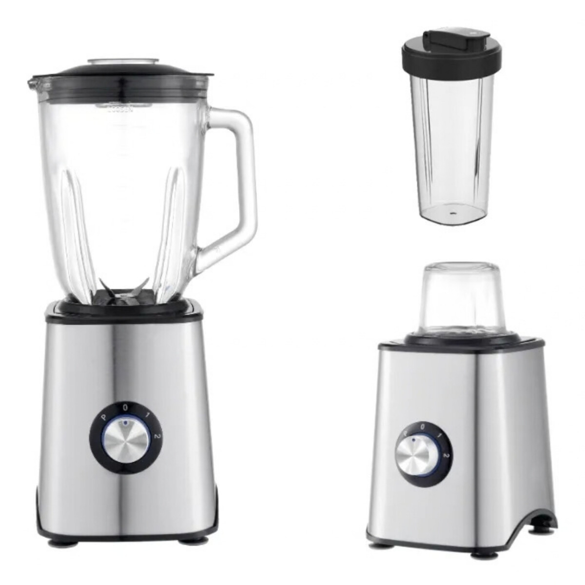 Licuadora 3 En 1 Kassel 1500w 1.5L Modelo Kslcpvinox20 