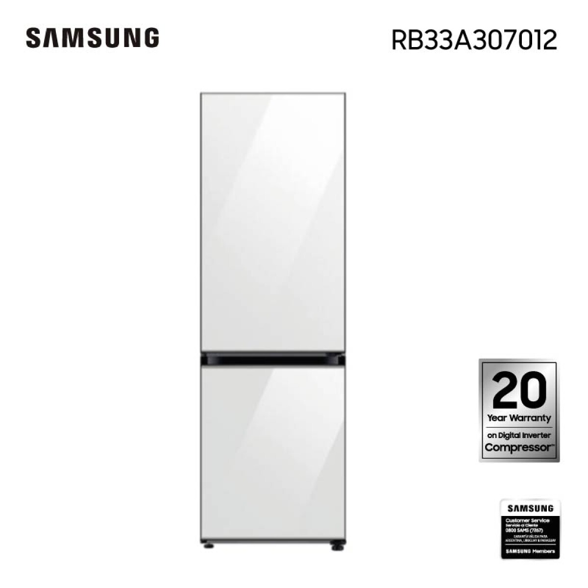 REFRIGERADOR SAMSUNG BESPOKE INVERTER - BLANCO 