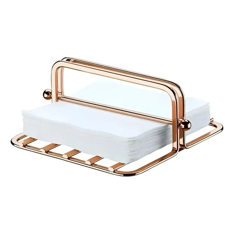 Servilletero En Acero Rose Gold Servilletero En Acero Rose Gold
