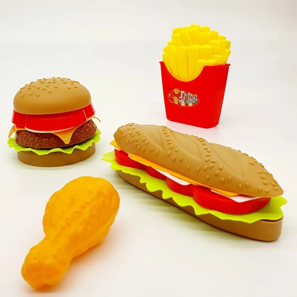 Juego De Comida Rápida - 10 Piezas Juego De Comida Rápida - 10 Piezas