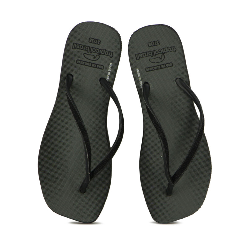 Tropical Brasil Ojota Quadradihas De Mujer - Negro Negro