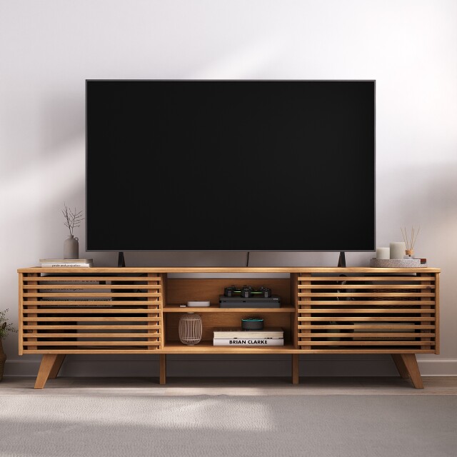 RACK APARADOR TV MADERA MACIZA LIVING PUERTAS CORREDIZAS RACK APARADOR TV MADERA MACIZA LIVING PUERTAS CORREDIZAS