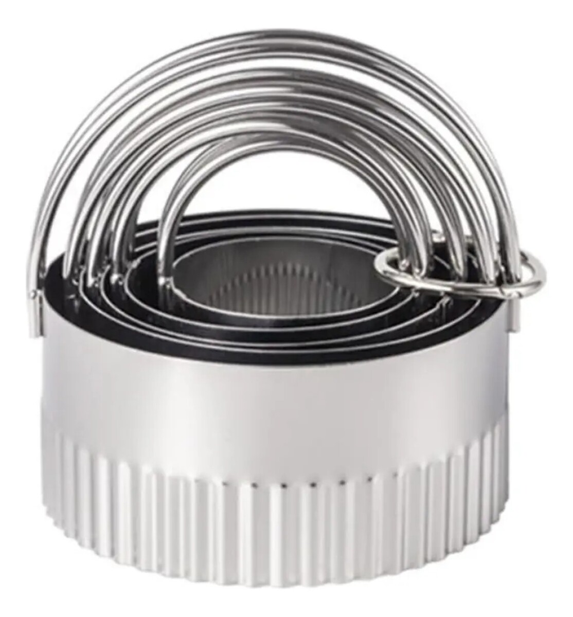 Jgo. de Cortantes borde filo ondas 5 pzas. en acero inox F/DCS-05W 