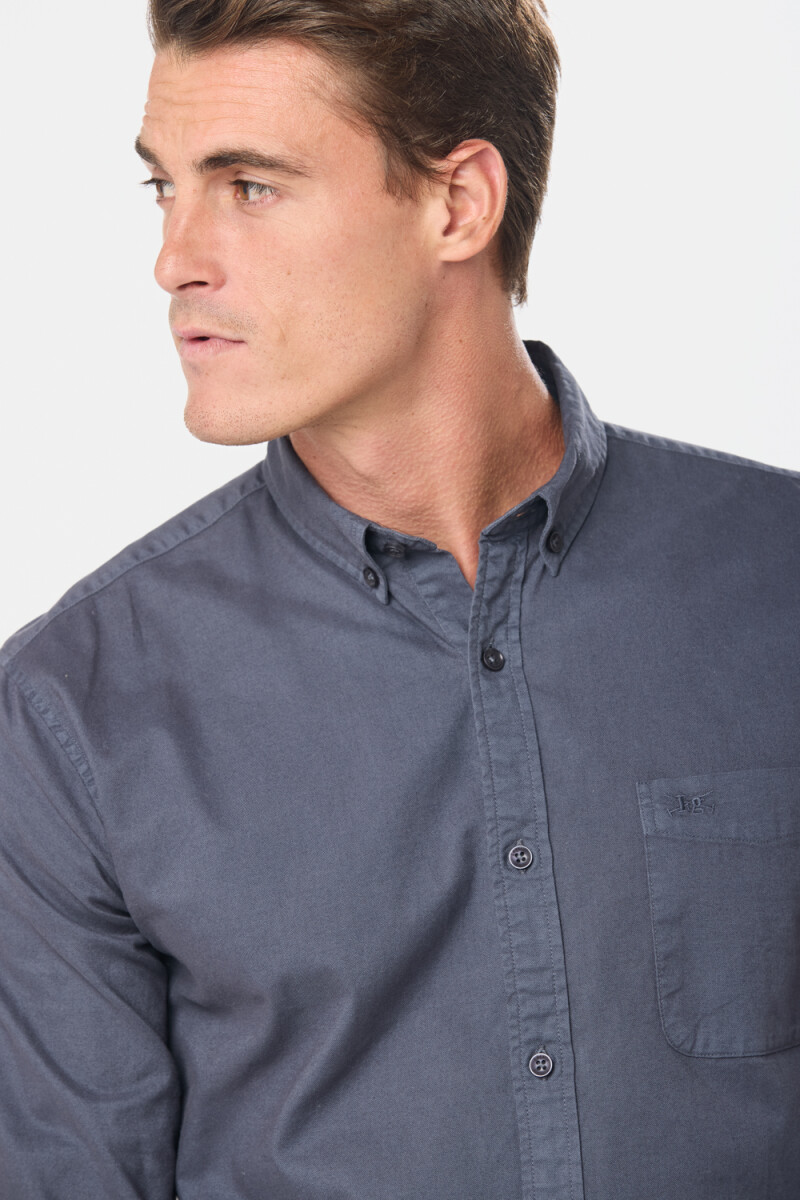 CAMISA OXFORD - Azul 