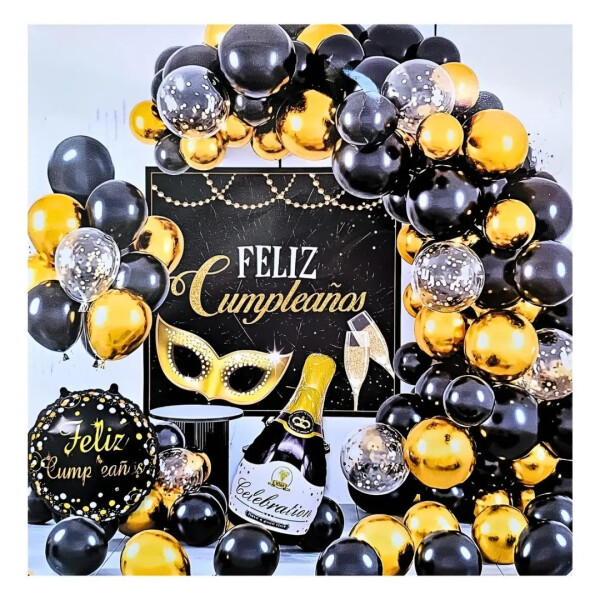 Kit De Globos Para Decoración De Cumpleaños Elegante Kit De Globos Para Decoración De Cumpleaños Elegante