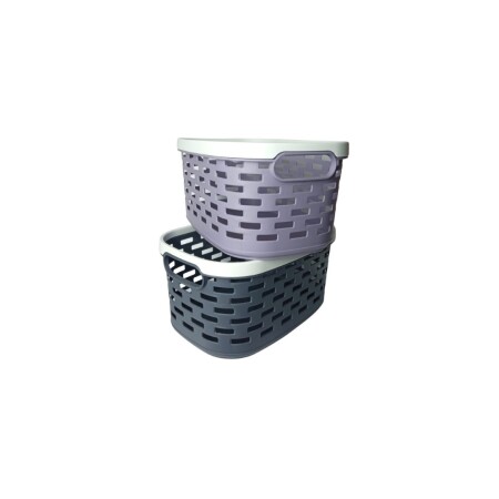 CESTO CANASTO ORGANIZADOR CALADO 24X16X12CM CESTO CANASTO ORGANIZADOR CALADO 24X16X12CM