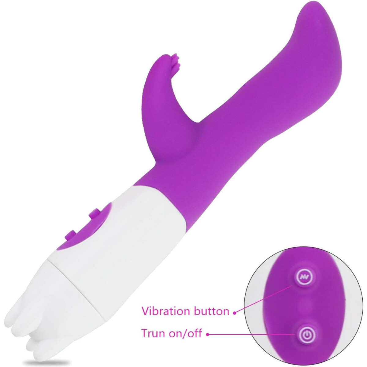 Vibrador Con Doble Estímulo Petite Piper Desing - Violeta 