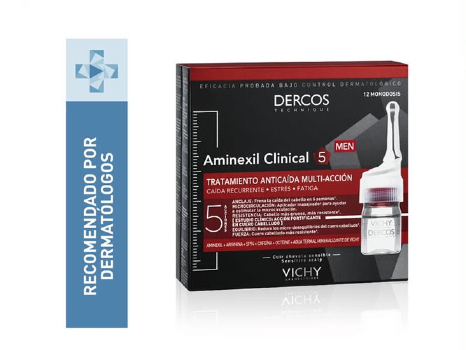 Dercos Aminexil Clinical 12 Caballero – Tratamiento Anticaída del Cabello