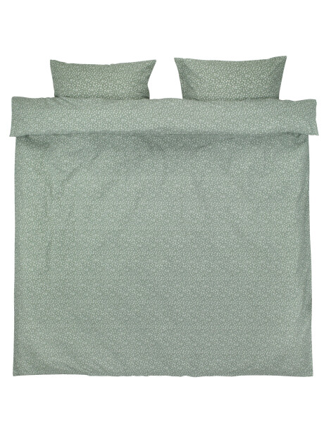 Juego funda nórdica HANNA 240x220 verde Juego funda nórdica HANNA 240x220 verde
