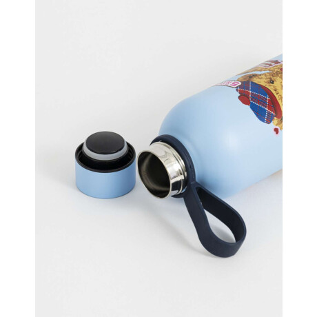 Botella Metálica Estampada Azul Celeste