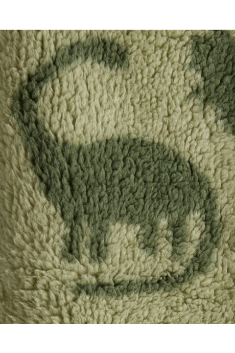 Campera de sherpa, diseño dinosaurios Sin color