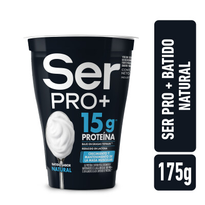 Yogurt natural Ser Pro + 175ml Yogurt Ser Pro+ Natural 175ml