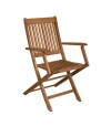 Silla Plegable con apoyabrazos Nogueira
