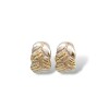 Caravanas Medio aro Vintage-Plata y oro-Sin piedra-CA5090 sinpiedra