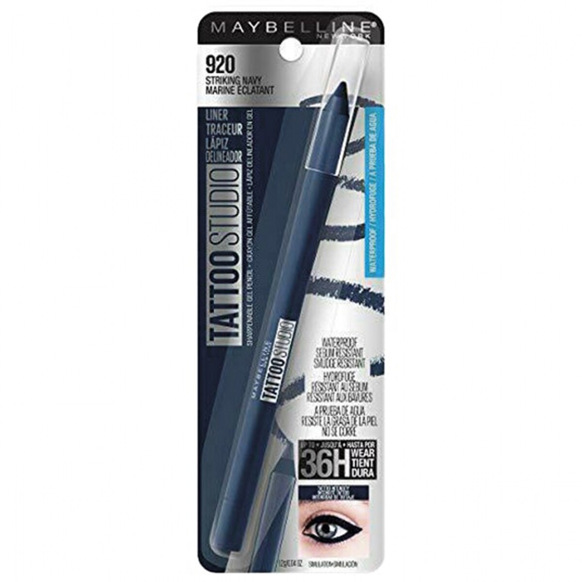 Delineador de Ojos en Gel Maybelline Tattoo Studio Striking Navy #920 