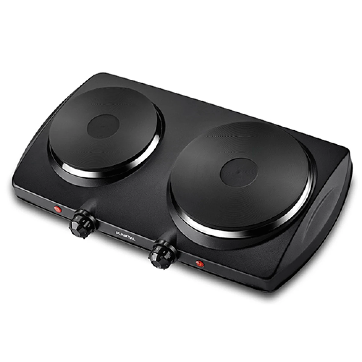 ANAFE PUNKTAL PK-PC02N 2 Discos -Negra 1500W + 1000W - Sin color 