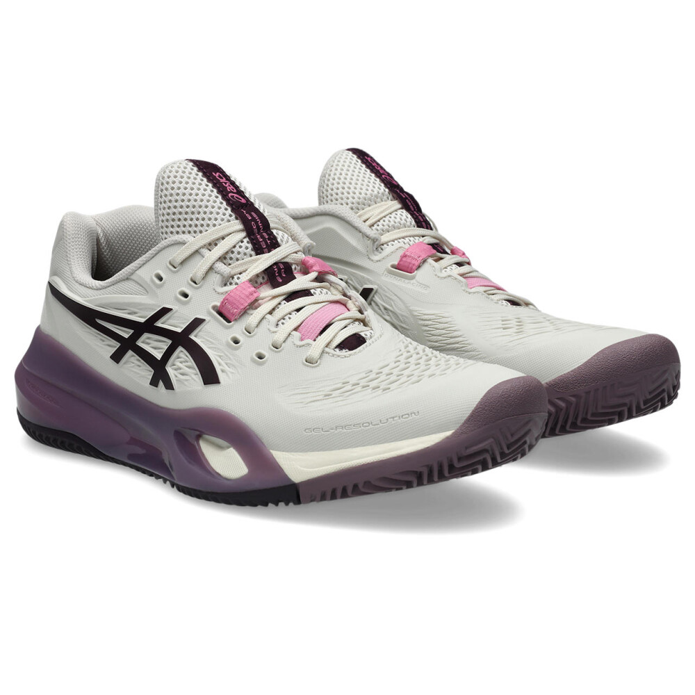 Zapatillas Tenis Gel-Resolution X Clay Mujer Soft Oat/dark Aubergine