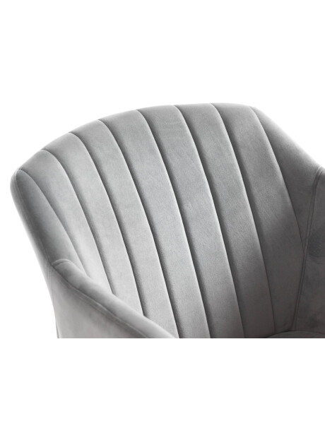 Silla de comedor ADSLEV terciopelo gris/nat Silla de comedor ADSLEV terciopelo gris/nat