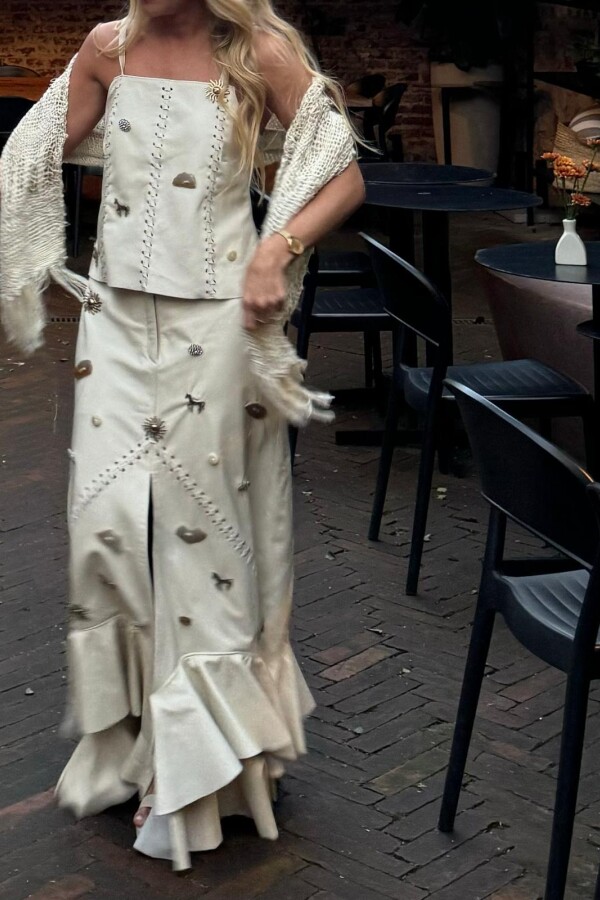 Multi Tachas Skirt Hielo