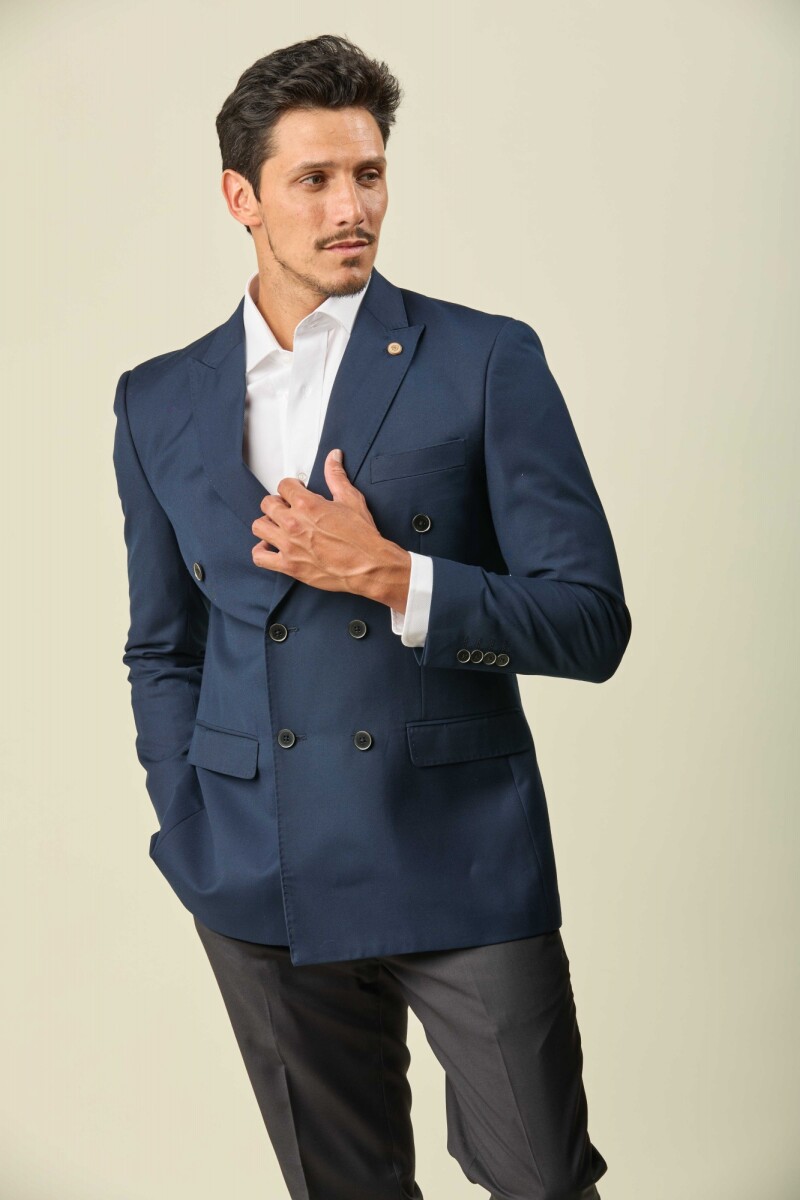 Saco Sport Cruzado - Azul Marino 